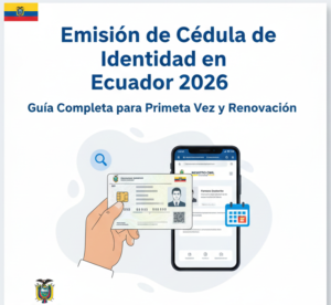 Emisión de Cédula de Identidad en Ecuador 2026: Guía Completa para Primera Vez y Renovación