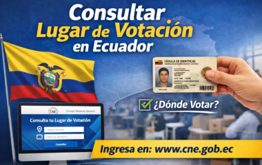 Cómo consultar el lugar de votación en Ecuador para las elecciones de noviembre 2026